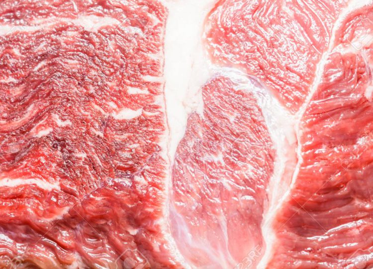 close up fresh beef meat piece background pattern (beef raw food)